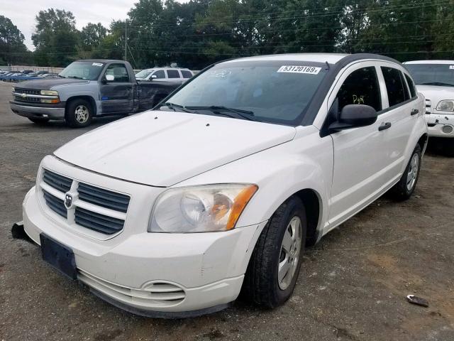 1B3HB28A19D169358 - 2009 DODGE CALIBER SE WHITE photo 2