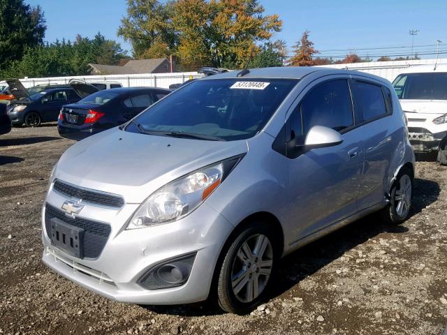 KL8CA6S90EC479169 - 2014 CHEVROLET SPARK LS SILVER photo 2