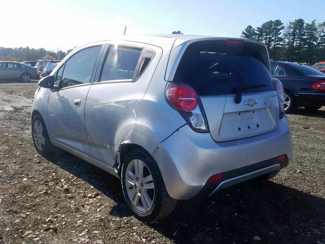 KL8CA6S90EC479169 - 2014 CHEVROLET SPARK LS SILVER photo 3