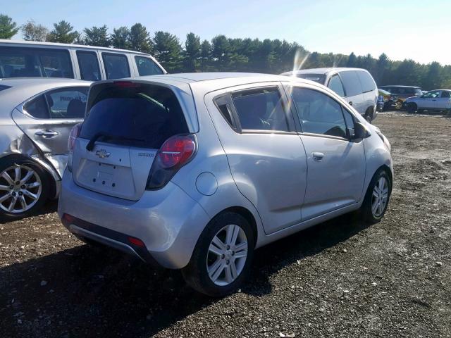 KL8CA6S90EC479169 - 2014 CHEVROLET SPARK LS SILVER photo 4