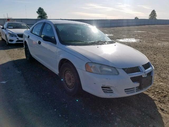 1B3EL36X04N331822 - 2004 DODGE STRATUS SE WHITE photo 1