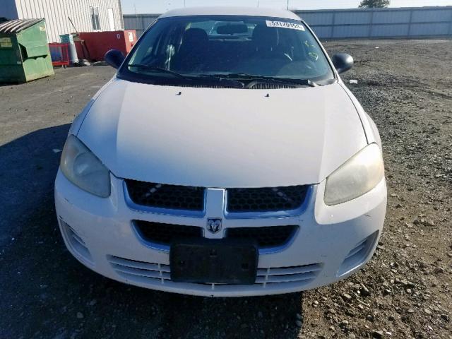 1B3EL36X04N331822 - 2004 DODGE STRATUS SE WHITE photo 9