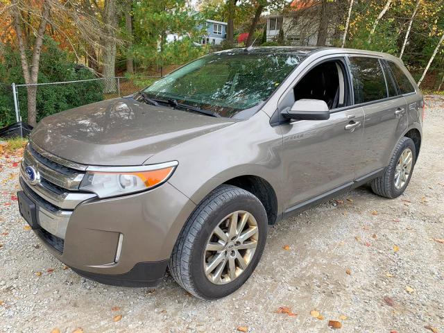 2FMDK4JCXDBA56183 - 2013 FORD EDGE SEL BROWN photo 2