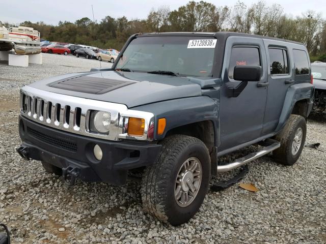 5GTDN136668328826 - 2006 HUMMER H3 BLUE photo 2