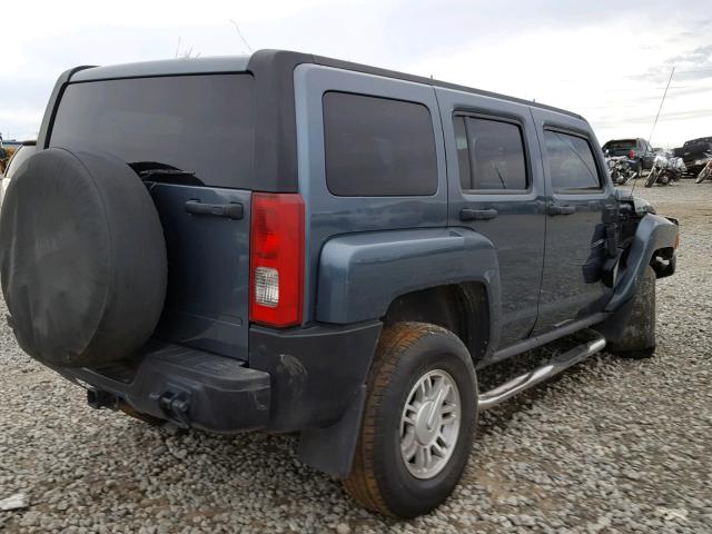 5GTDN136668328826 - 2006 HUMMER H3 BLUE photo 4