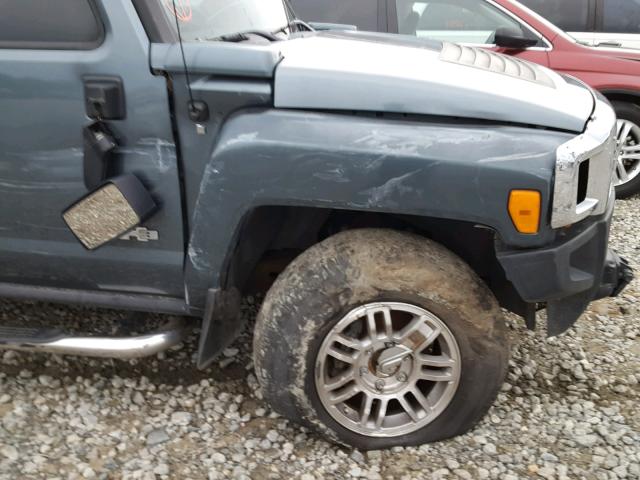 5GTDN136668328826 - 2006 HUMMER H3 BLUE photo 9