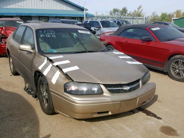 2G1WF52E959268050 - 2005 CHEVROLET IMPALA GOLD photo 1