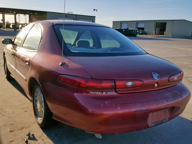 1MEFM50U8WA648380 - 1998 MERCURY SABLE GS MAROON photo 3