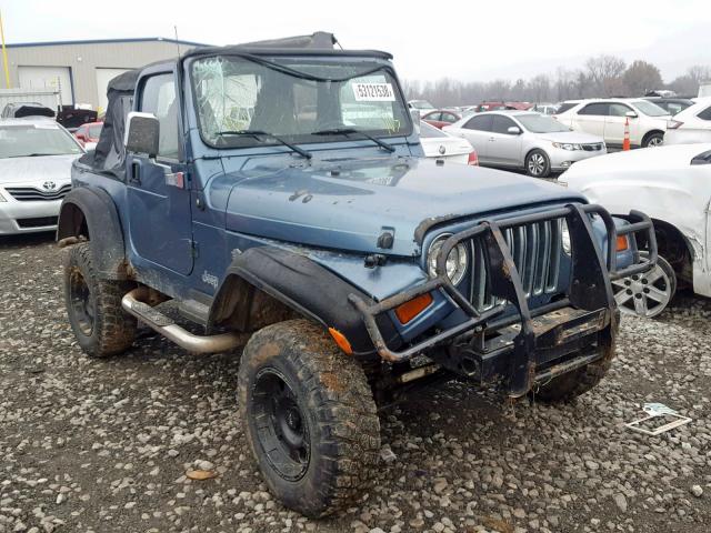 1J4FY19S1XP490117 - 1999 JEEP WRANGLER / BLUE photo 1