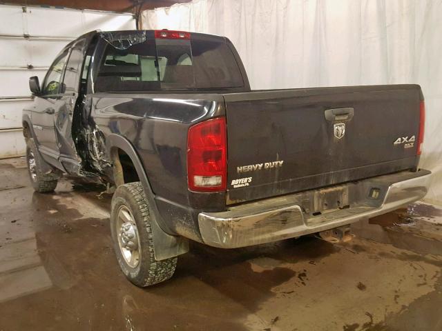 1D7KS28D06J166887 - 2006 DODGE RAM 2500 S Սև լուսանկար 3