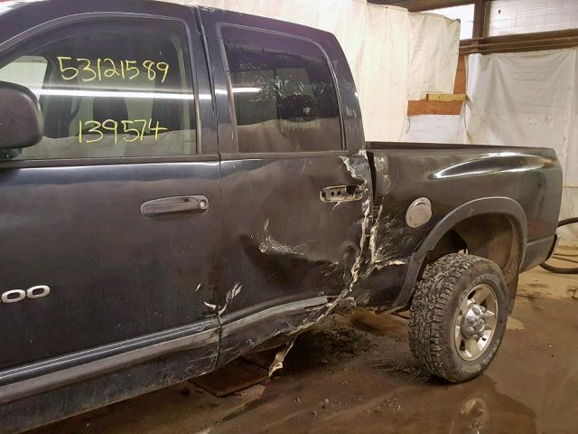 1D7KS28D06J166887 - 2006 DODGE RAM 2500 S Սև լուսանկար 9