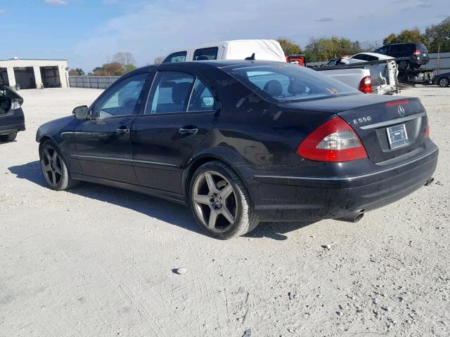 WDBUF72X69B399919 - 2009 MERCEDES-BENZ E 550 BLACK photo 3