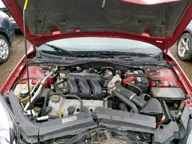 3FAHP08199R192727 - 2009 FORD FUSION SEL RED photo 7