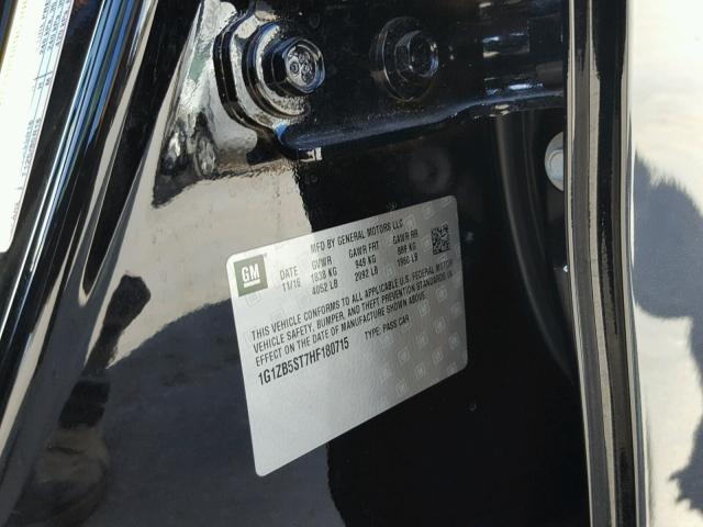 1G1ZB5ST7HF180715 - 2017 CHEVROLET MALIBU LS 黑色 照片 10