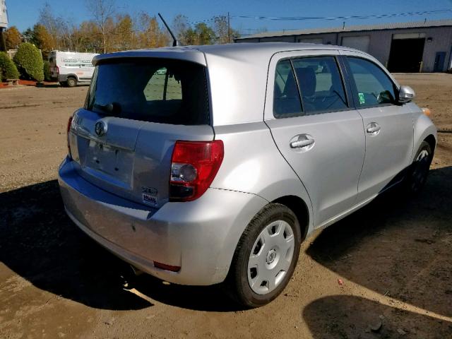 JTKKU10408J015408 - 2008 TOYOTA SCION XD SILVER photo 4