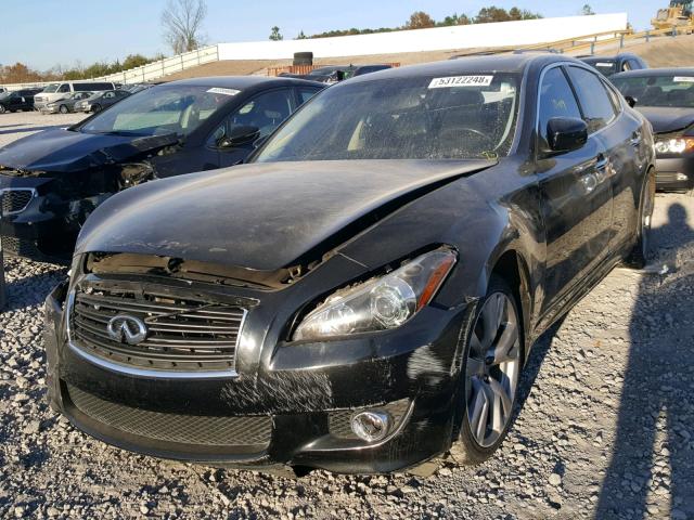 JN1BY1APXCM332014 - 2012 INFINITI M37 BLACK photo 2