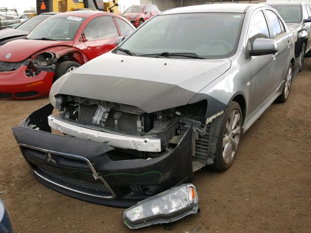 JA32X8HWXCU008713 - 2012 MITSUBISHI LANCER GT GRAY photo 2