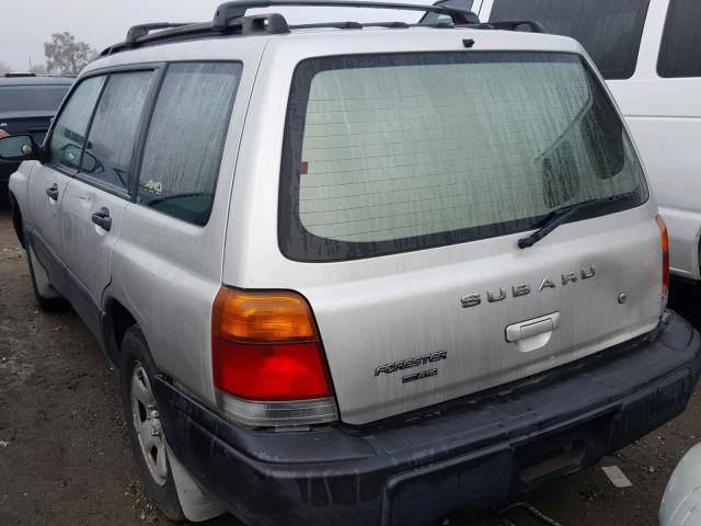 JF1SF6354YH724956 - 2000 SUBARU FORESTER L SILVER photo 3