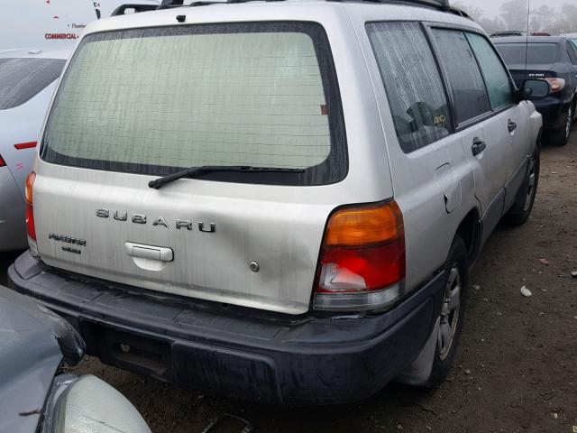 JF1SF6354YH724956 - 2000 SUBARU FORESTER L SILVER photo 4