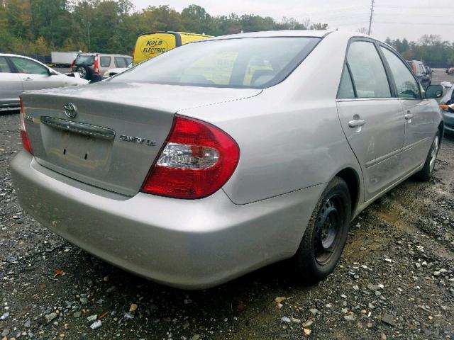 4T1BE32K73U646848 - 2003 TOYOTA CAMRY LE SILVER photo 4