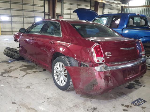 2C3CCARG5EH211793 - 2014 CHRYSLER 300 RED photo 3