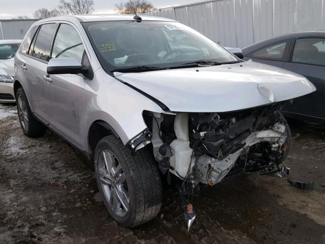 2FMDK3JC6DBB64116 - 2013 FORD EDGE SEL SILVER photo 1