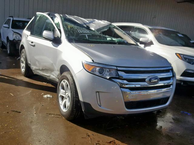 2FMDK3JC4DBE36355 - 2013 FORD EDGE SEL SILVER photo 1