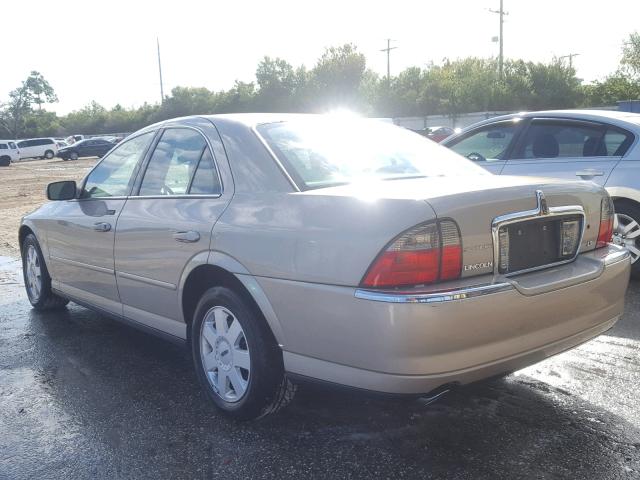 1LNHM86S84Y679114 - 2004 LINCOLN LS BEIGE photo 3