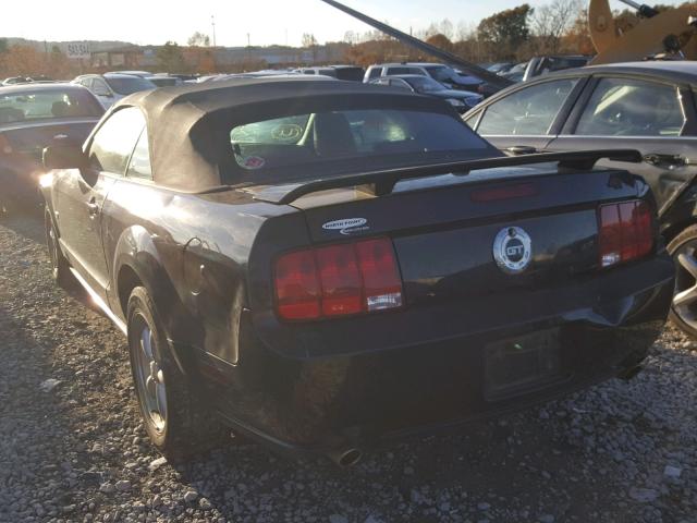 1ZVHT85H285114522 - 2008 FORD MUSTANG GT BLACK photo 3