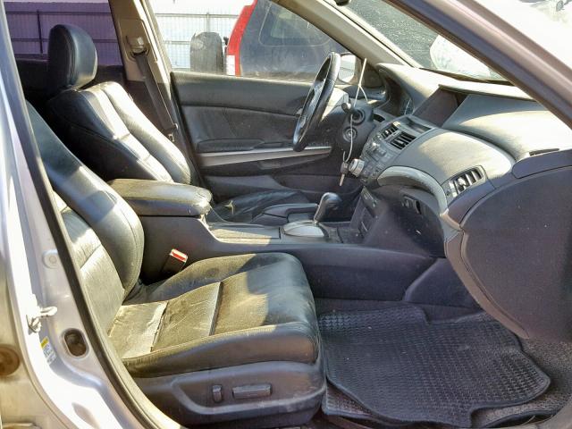 1HGCP36839A008612 - 2009 HONDA ACCORD EXL SILVER photo 5