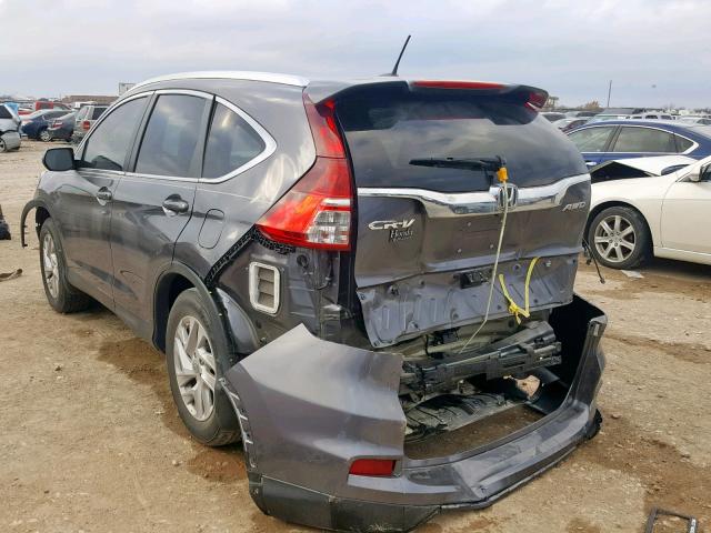 2HKRM4H71FH673864 - 2015 HONDA CR-V EXL GRAY photo 3