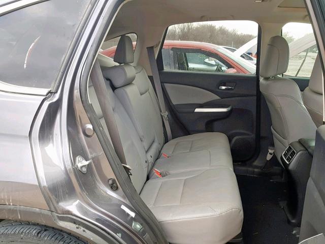 2HKRM4H71FH673864 - 2015 HONDA CR-V EXL GRAY photo 6