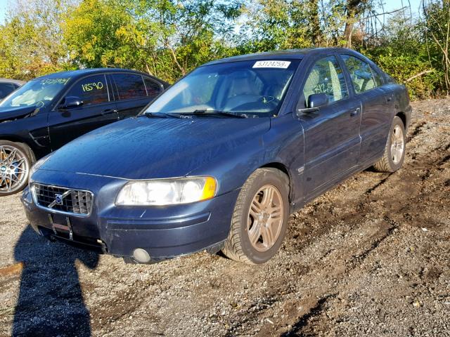 YV1RS592X52483084 - 2005 VOLVO S60 2.5T BLUE photo 2