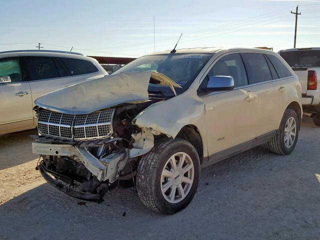 2LMDU88C98BJ37600 - 2008 LINCOLN MKX CREAM photo 2