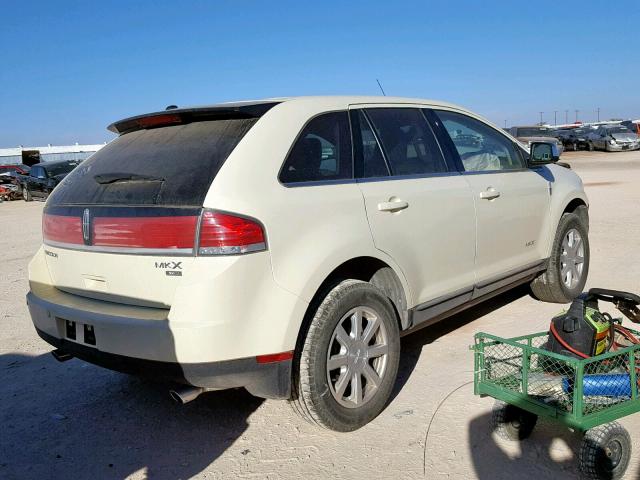 2LMDU88C98BJ37600 - 2008 LINCOLN MKX CREAM photo 4