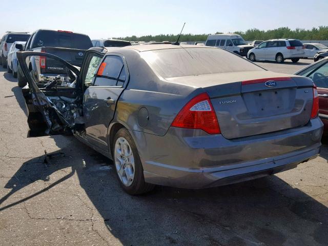 3FAHP0HA0BR211641 - 2011 FORD FUSION SE CHARCOAL photo 3