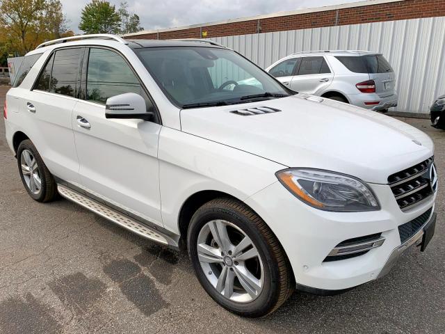 4JGDA5HB1EA343110 - 2014 MERCEDES-BENZ ML 350 4MA WHITE photo 1