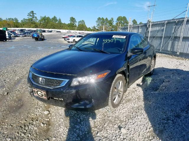 1HGCS12859A025307 - 2009 HONDA ACCORD EXL BLACK photo 2