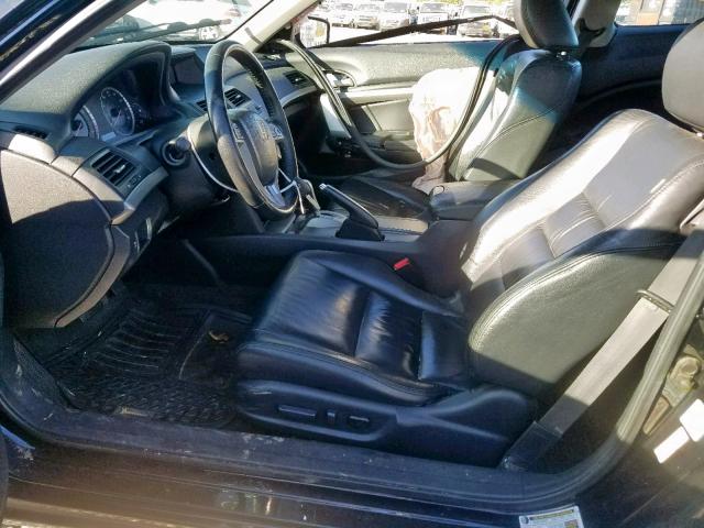 1HGCS12859A025307 - 2009 HONDA ACCORD EXL BLACK photo 5