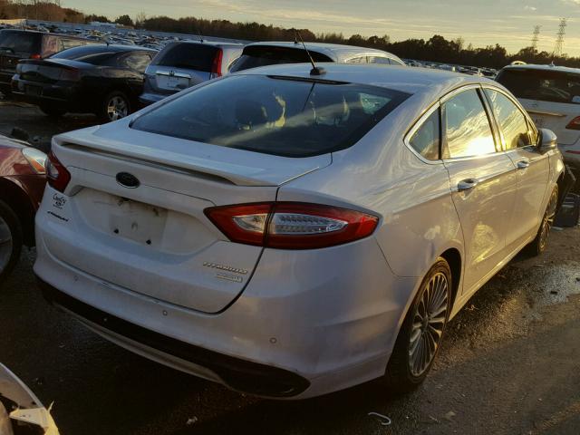 3FA6P0K95DR149341 - 2013 FORD FUSION TIT WHITE photo 4