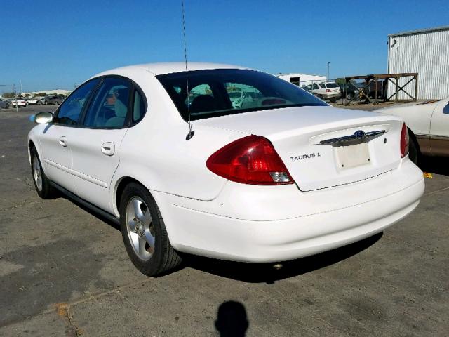 1FAFP52U51A113575 - 2001 FORD TAURUS LX WHITE photo 3