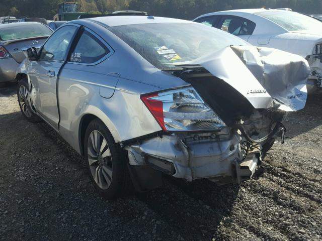 1HGCS12859A005252 - 2009 HONDA ACCORD EXL SILVER photo 3