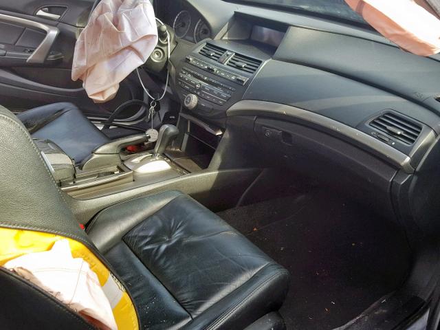 1HGCS12859A005252 - 2009 HONDA ACCORD EXL SILVER photo 5