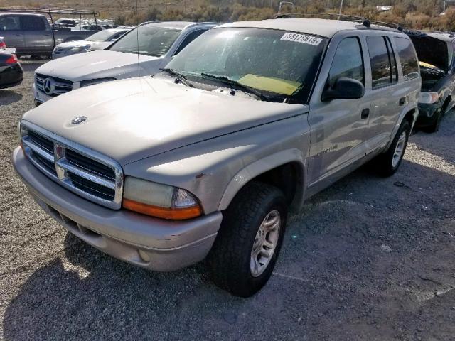 1B4HS28N81F595412 - 2001 DODGE DURANGO TAN photo 2