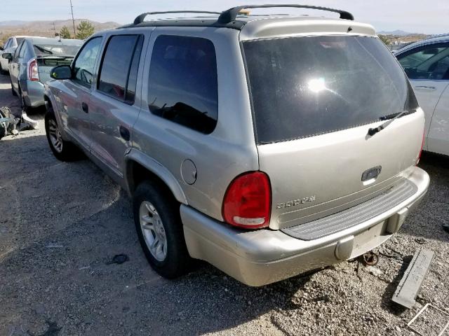 1B4HS28N81F595412 - 2001 DODGE DURANGO TAN photo 3