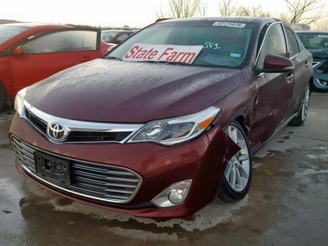 4T1BK1EB1EU085185 - 2014 TOYOTA AVALON BAS Marron photo 2