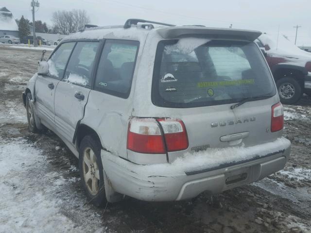 JF1SF65611H711464 - 2001 SUBARU FORESTER S SILVER photo 3