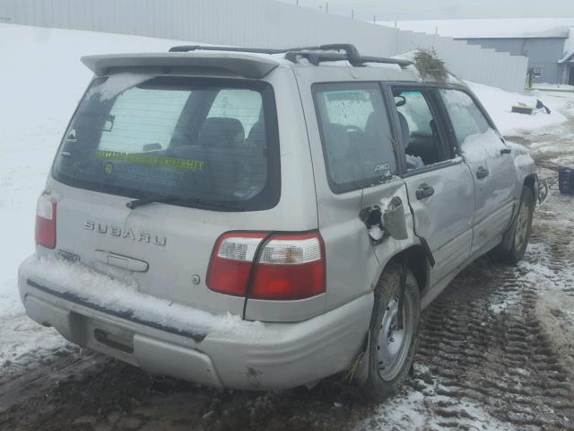 JF1SF65611H711464 - 2001 SUBARU FORESTER S SILVER photo 4