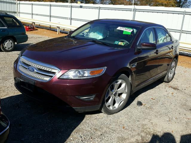 1FAHP2EW9BG152480 - 2011 FORD TAURUS SEL BURGUNDY photo 2