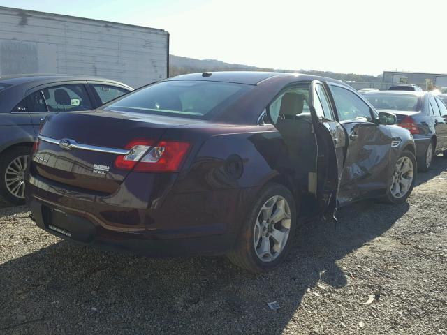 1FAHP2EW9BG152480 - 2011 FORD TAURUS SEL BURGUNDY photo 4